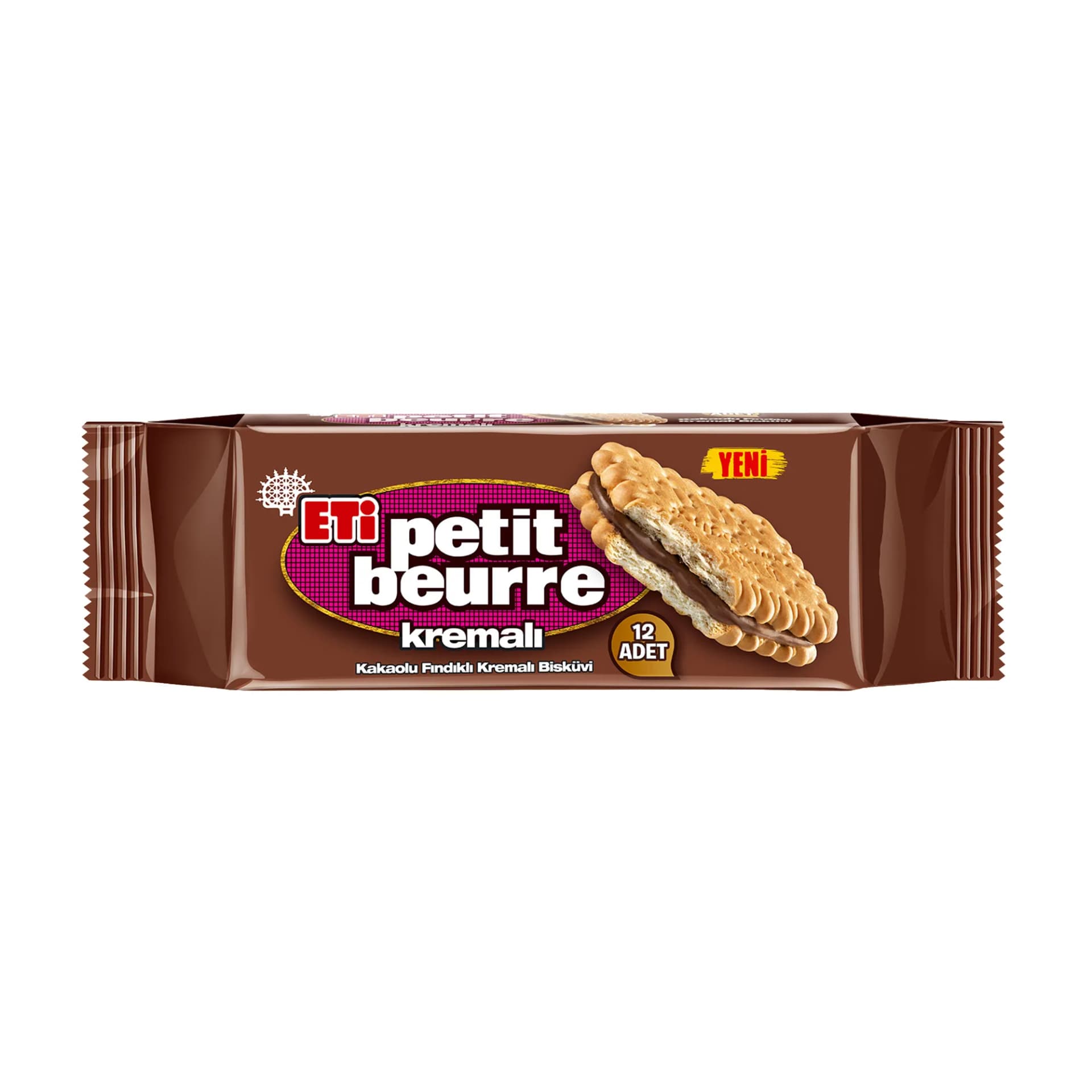 Eti Petit Beurre Kakaolu Fındıklı Kremalı Bisküvi