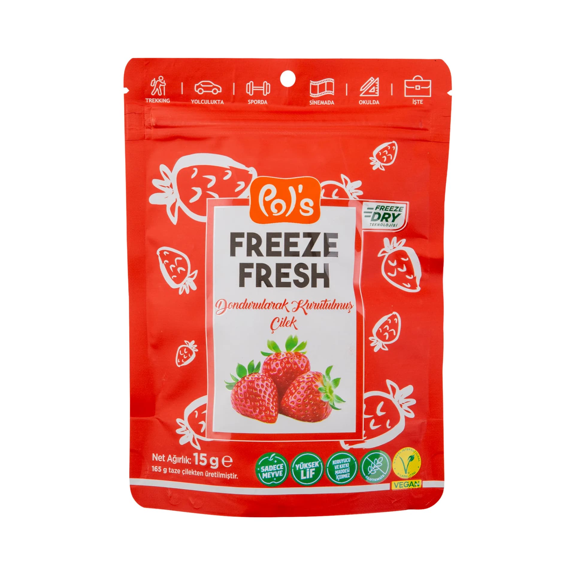 Freeze Fresh Kurutulmuş Çilek