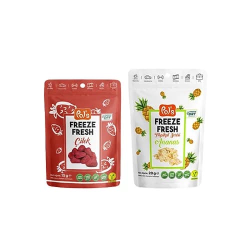 Freeze Fresh Kurutulmuş Çilek & Ananas İkilisi