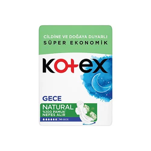 Kotex Natural Ultra Süper Ekonomik Ped Gece