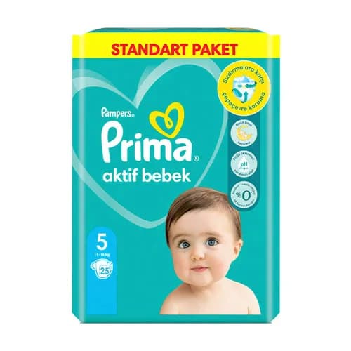 Prima Bebek Bezi Aktif Bebek 5 Beden Junior Mini Fırsat Paketi