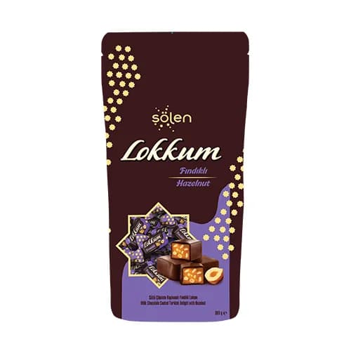 Lokkum Sütlü Çikolata Kaplamalı Fındıklı Lokum