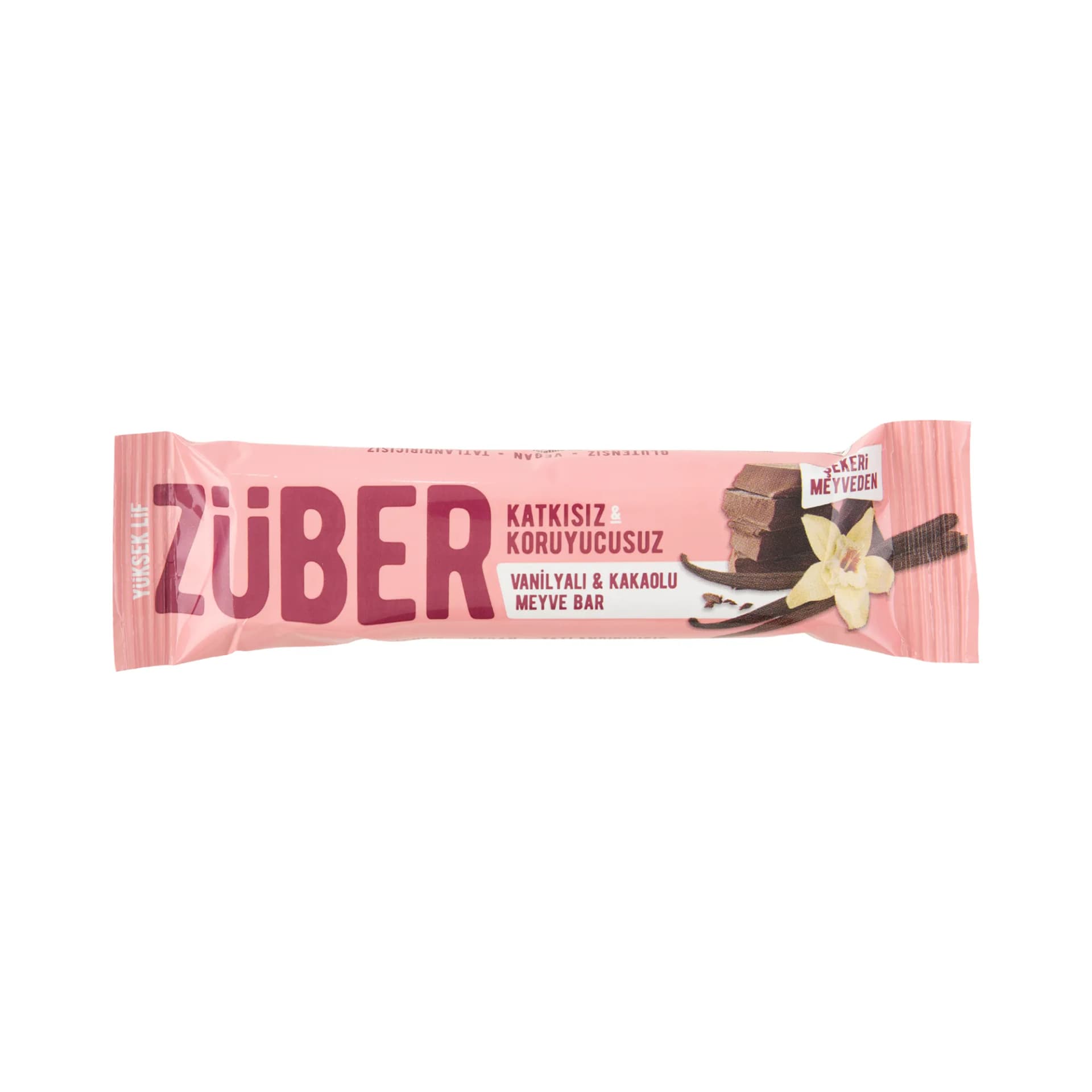 ZÜBER Vanilyalı & Kakaolu Meyve Bar