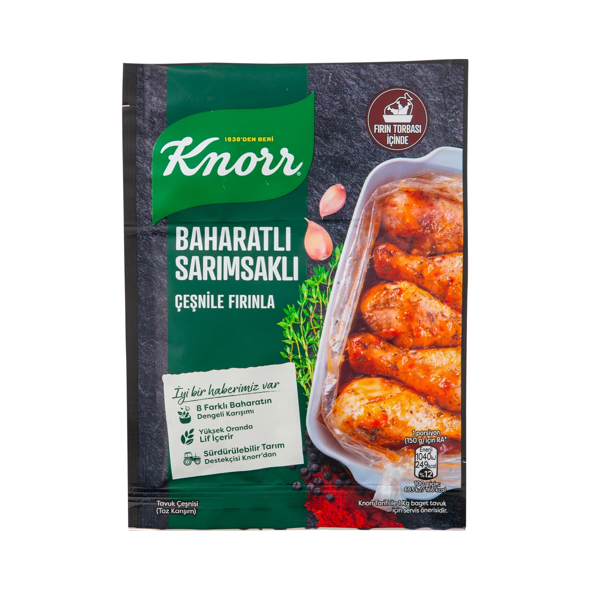 Knorr Fırında Tavuk Çeşnisi Baharatlı ve Sarımsaklı