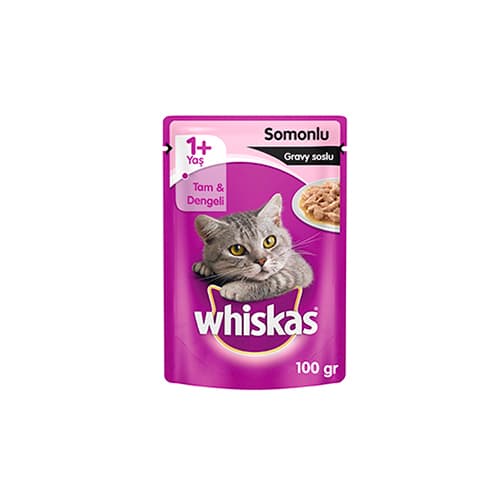 Whiskas Somon Balıklı Yaş Kedi Maması