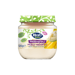 Hero Baby Prebiyotikli Muzlu Yoğurtlu Kavanoz Maması