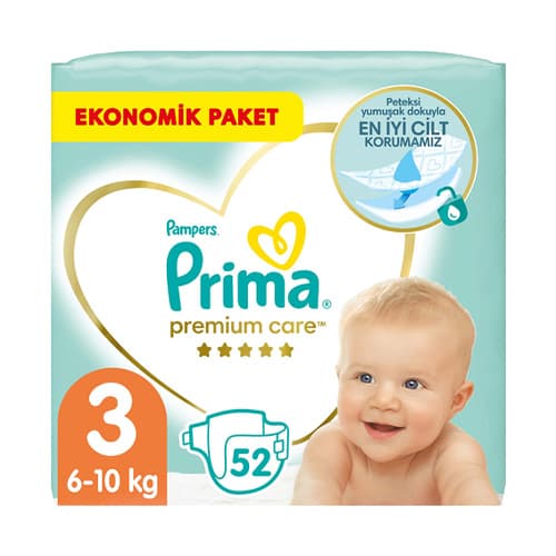 Prima Bebek Bezi Premium Care 3 Beden Ekonomik Paket