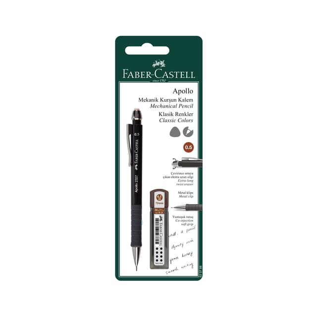 Faber Castell Apollo Mekanik Kurşun Kalem & 2B Kalem Ucu