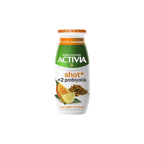 Activia Shot+ Turunçgiller ve Propolis Probiyotikli İçecek
