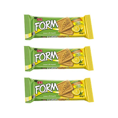 Eti Form Limon Lifli Kepekli Bisküvi