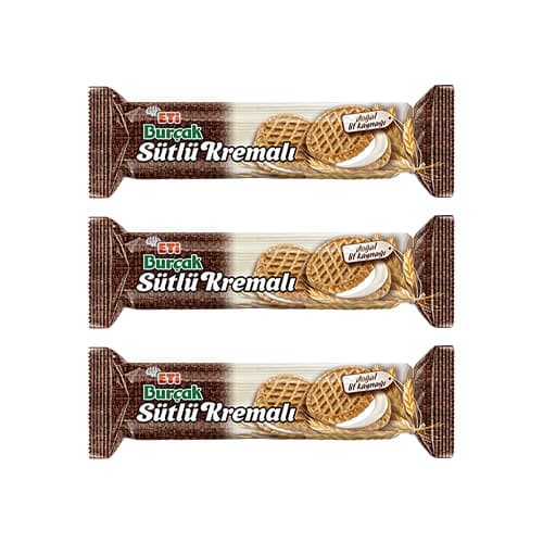 Eti Burçak Sütlü Kremalı Bisküvi