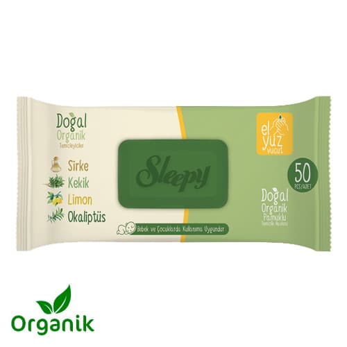 Sleepy Doğal & Organik Islak Havlu