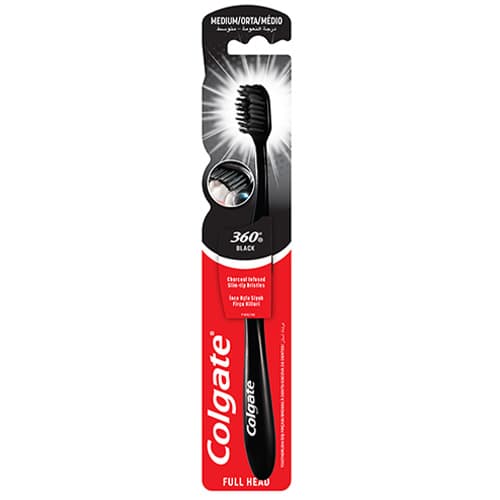 Colgate 360 Siyah Orta Diş Fırçası
