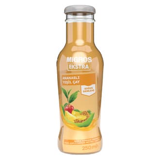 Migros Ektra Soğuk Demleme Ananas Yeşil Çay Meyve İçeceği 250 Ml