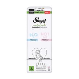 Sleepy Natural Double Soft Süper Külot Bez 6 No 15-25 Kg 32'li