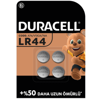 Duracell Özel LR44 Alkalin Düğme Pil 1,5 V 4'lü Paket
