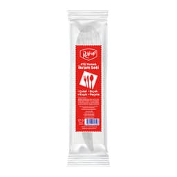 Roll-Up Çatal Kaşık Bıçak Peçete 4'lü Set