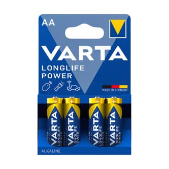Varta Longlife Power AA Kalem Pil 4'lü Paket (Alkalin)