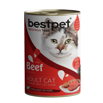 Bestpet Sığır Etli Yetişkin Kedi Konserve 400 G
