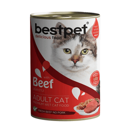 Bestpet Sığır Etli Yetişkin Kedi Konserve 400 G