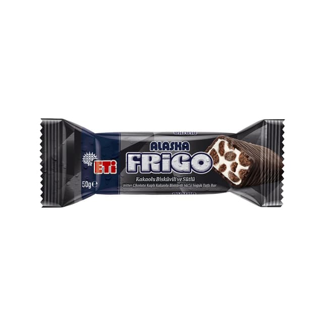 Eti Alaska Frigo Kakaolu Bisküvili ve Sütlü (50 g)