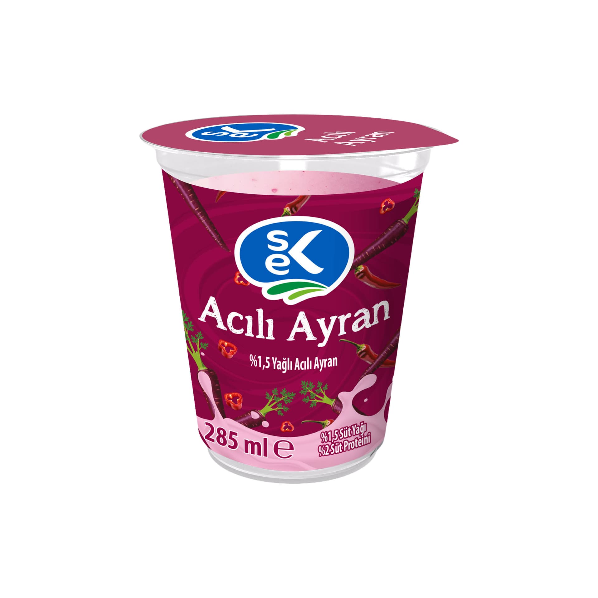 Sek Acılı Bardak Ayran