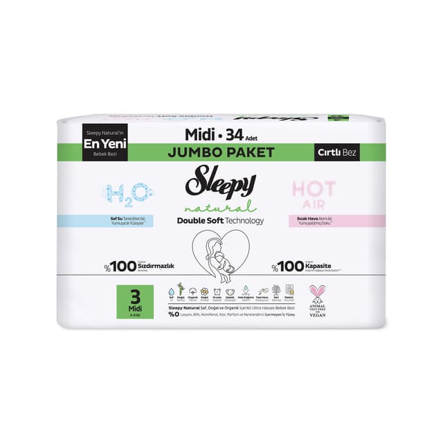 Sleepy Natural Double Soft No:3 Mini Jumbo