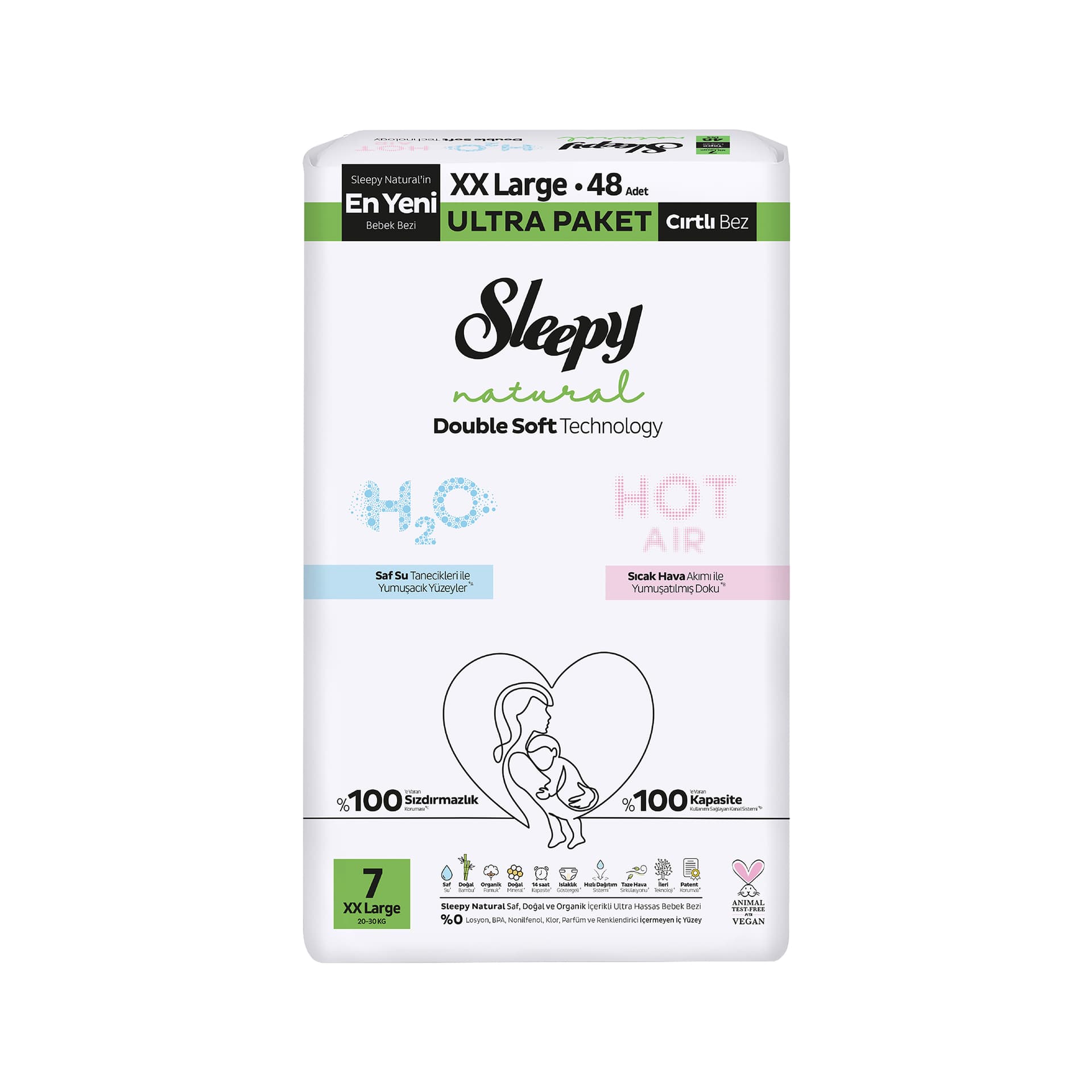 Sleepy Natural Double Soft Ultra XXL 48