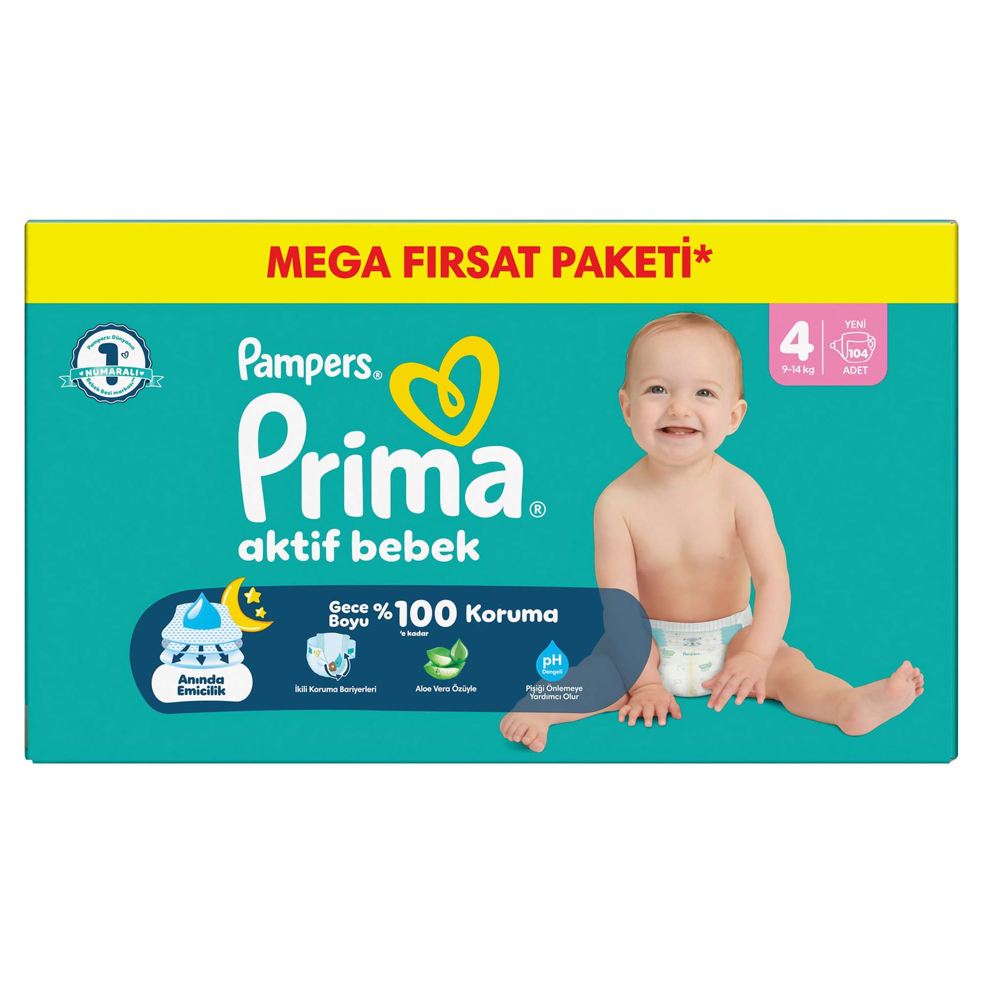 Prima Aktif Bebek Mega Fırsat Paketi 4 Beden