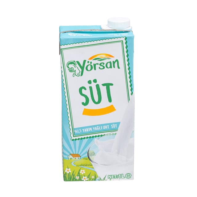 Yörsan Yarım Yağlı Süt