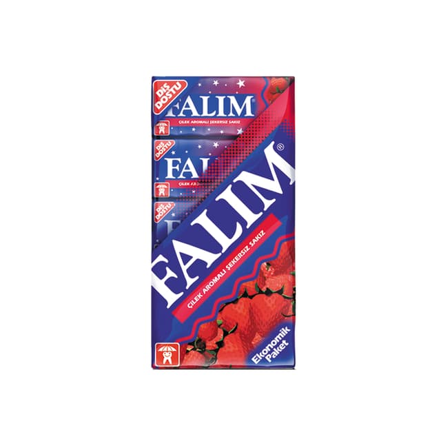 Falım 5'li Çilek Aromalı Şekersiz Sakız