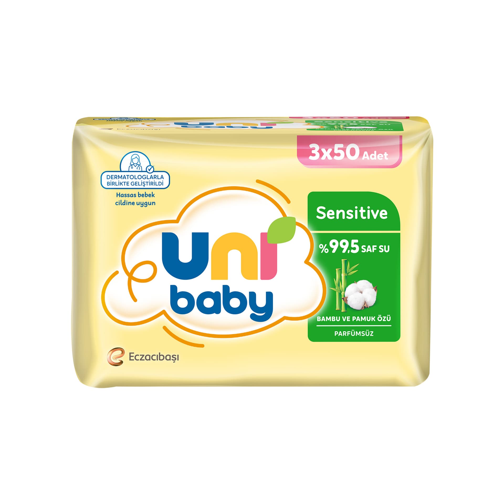 Uni Baby Sensitive Bambu & Pamuk Özlü Islak Mendil