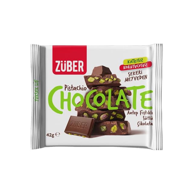 Züber Antep Fıstıklı Sütlü Çikolata