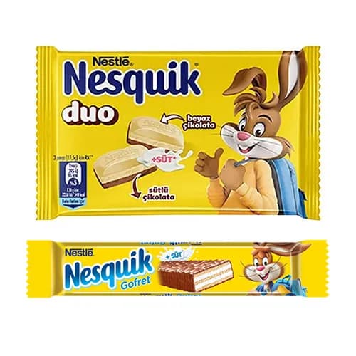 Nesquik Gofret ve Duo Tablet Paketi