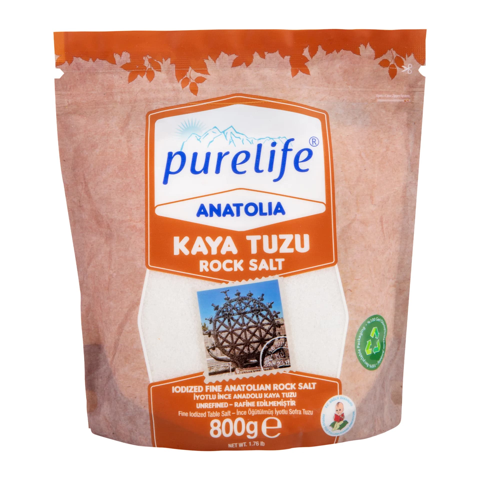 Purelife Anatolia İyotlu İnce Kaya Tuzu