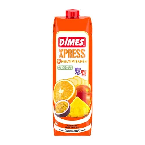 Dimes %100 Xpress Multivitamin Meyve Suyu