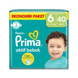 Prima Bebek Bezi Aktif Bebek 6 Beden Ekstra Large Fırsat Paketi