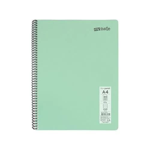 Mynote Flex Pastel Renkli A4 Defter Çizgili