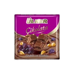 Ülker Fındıklı Üzümlü Kare Çikolata