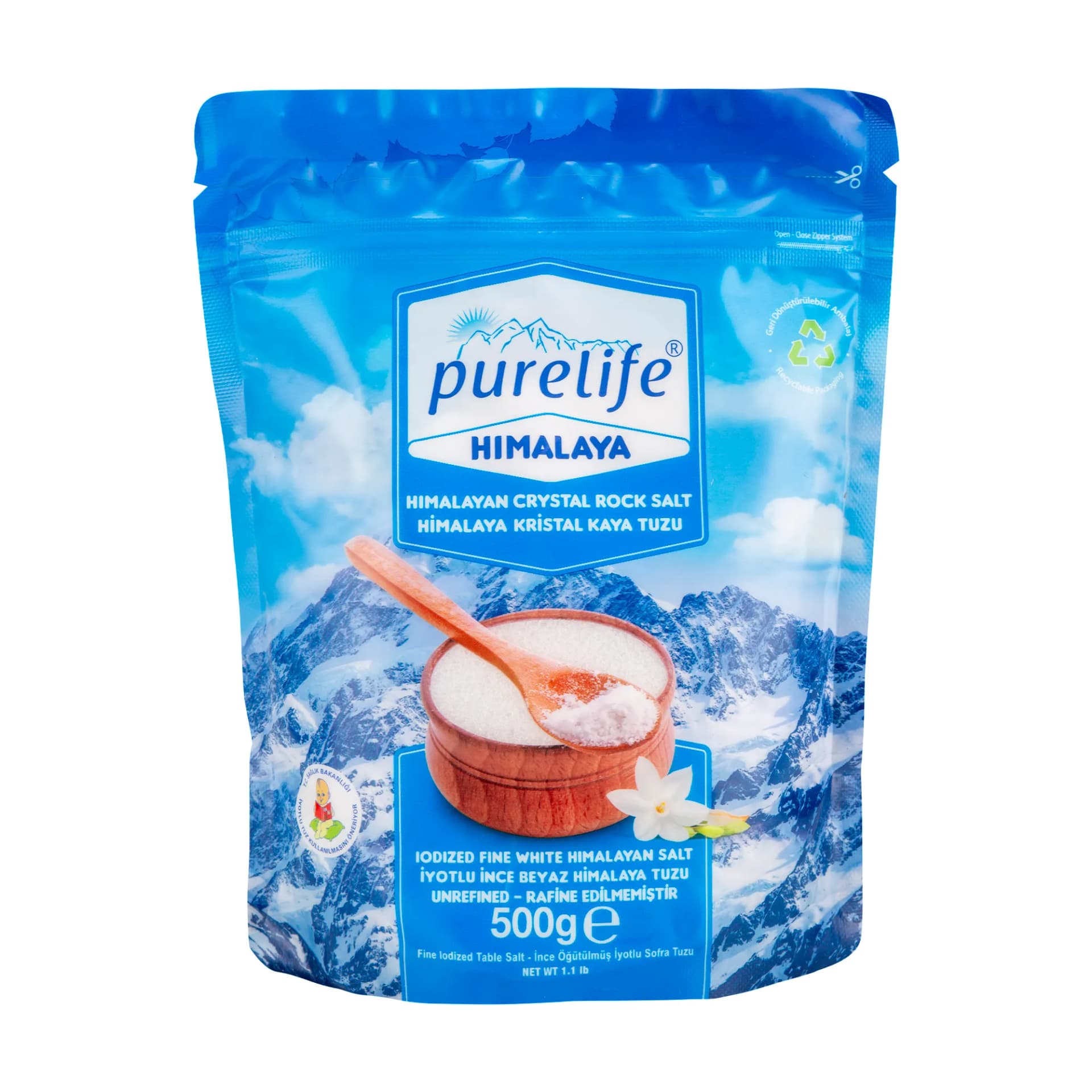 Purelife İyotlu İnce Beyaz Himalaya Tuzu