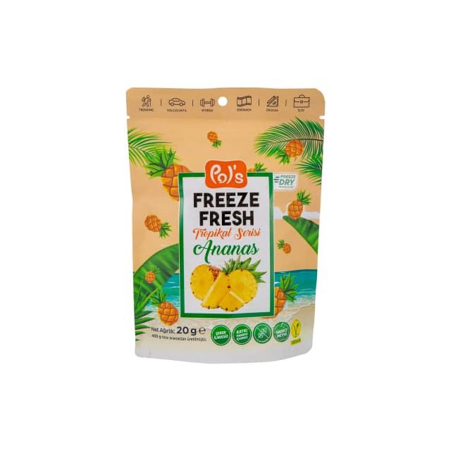 Freeze Fresh Kurutulmuş Tropikal Ananas