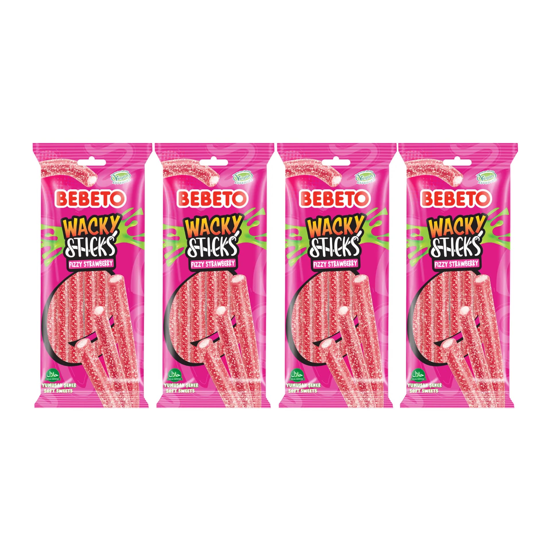Bebeto Wacky Stick Çilek Vanilya