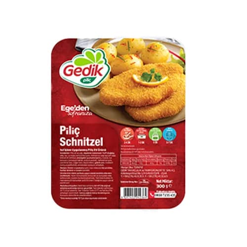 Gedik Tabaklı Pişmiş Piliç Şinitzel