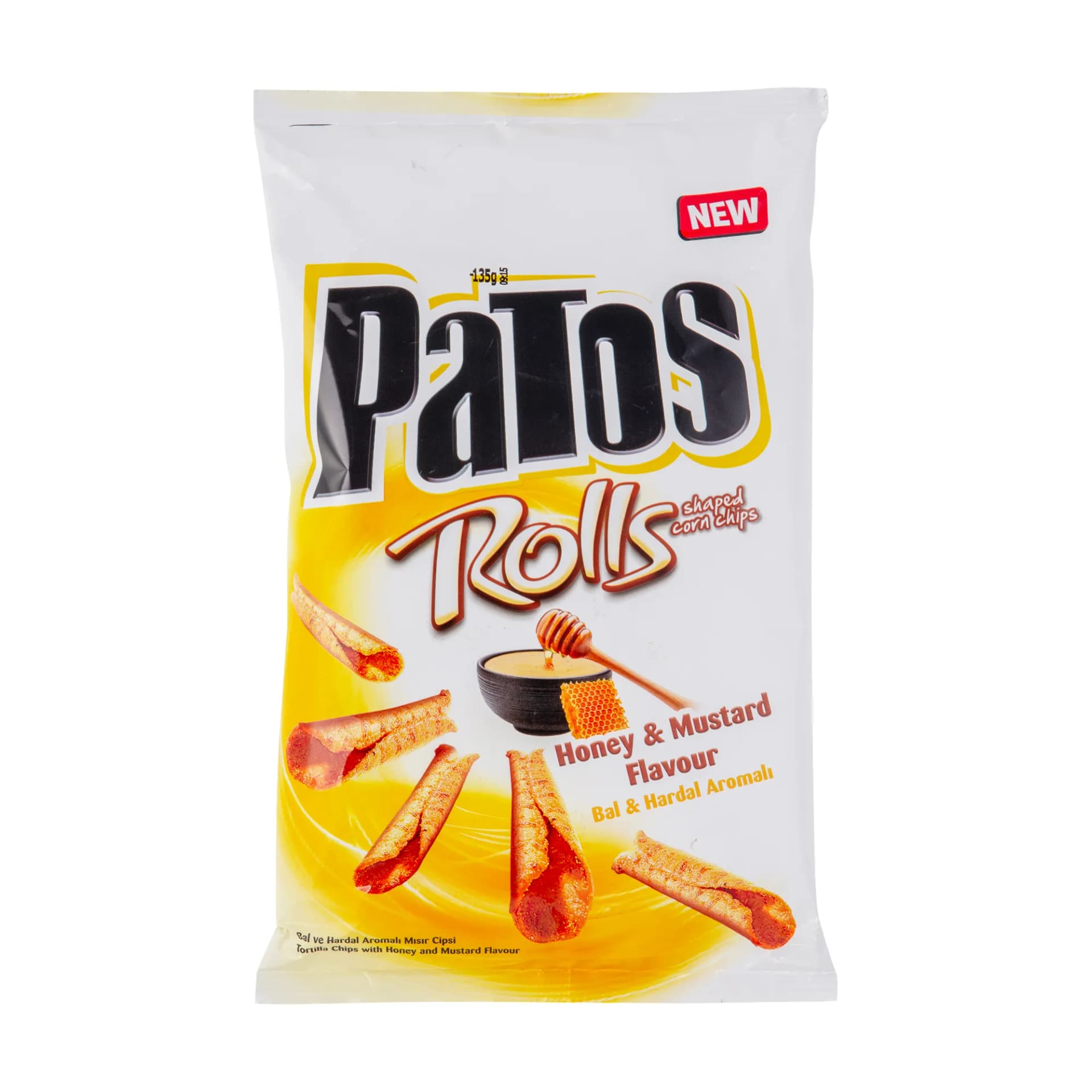 Patos Rolls Ballı&Hardal Mısır Cipsi