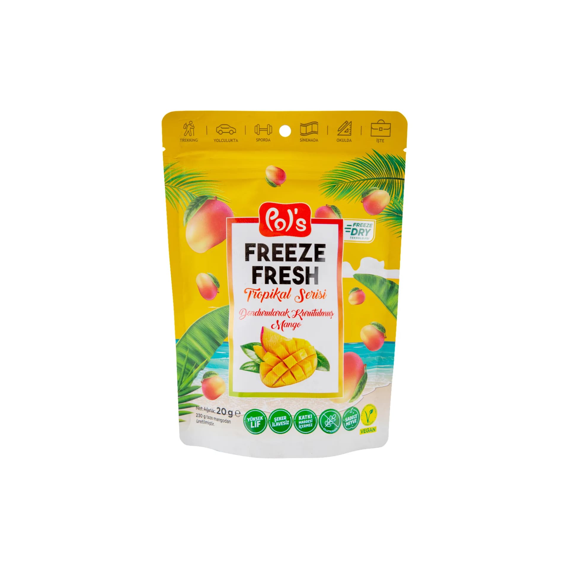 Freeze Fresh Kurutulmuş Tropikal Mango