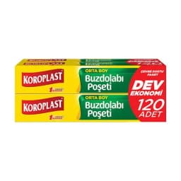 Koroplast 3+1 Dev Ekonomi Buzdolabı Poşeti Orta Boy