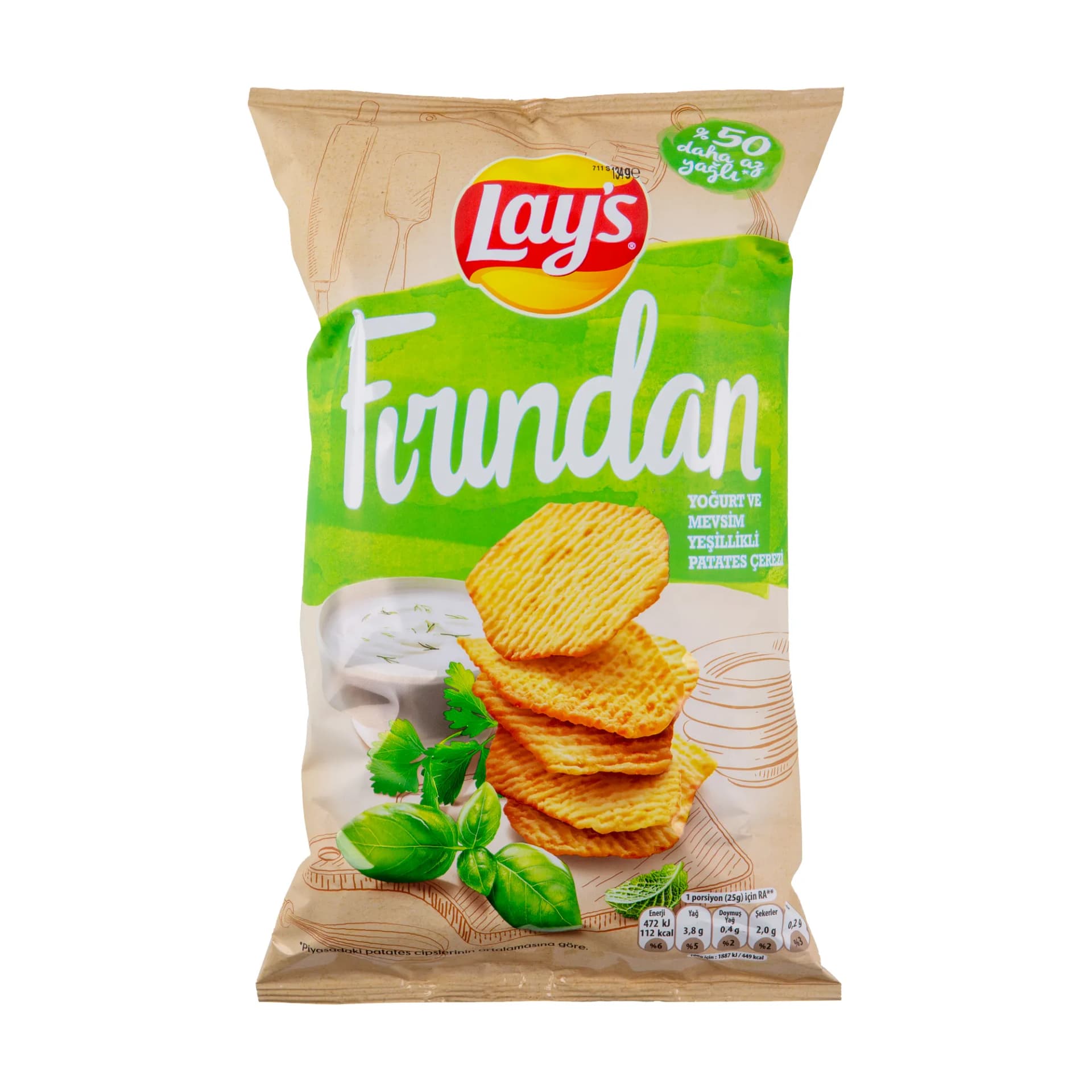 Lay's Fırından Yoğurt Mevsim Yeşillikli Patates Cipsi