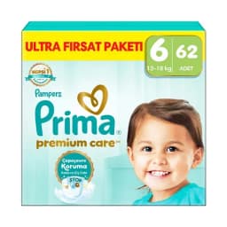 Prima Bebek Bezi Premium Care 6 Numara Ultra Fırsat Paketi