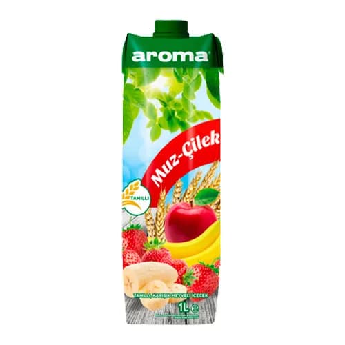 Aroma Muz-Çilek Tahıllı Meyveli İçecek