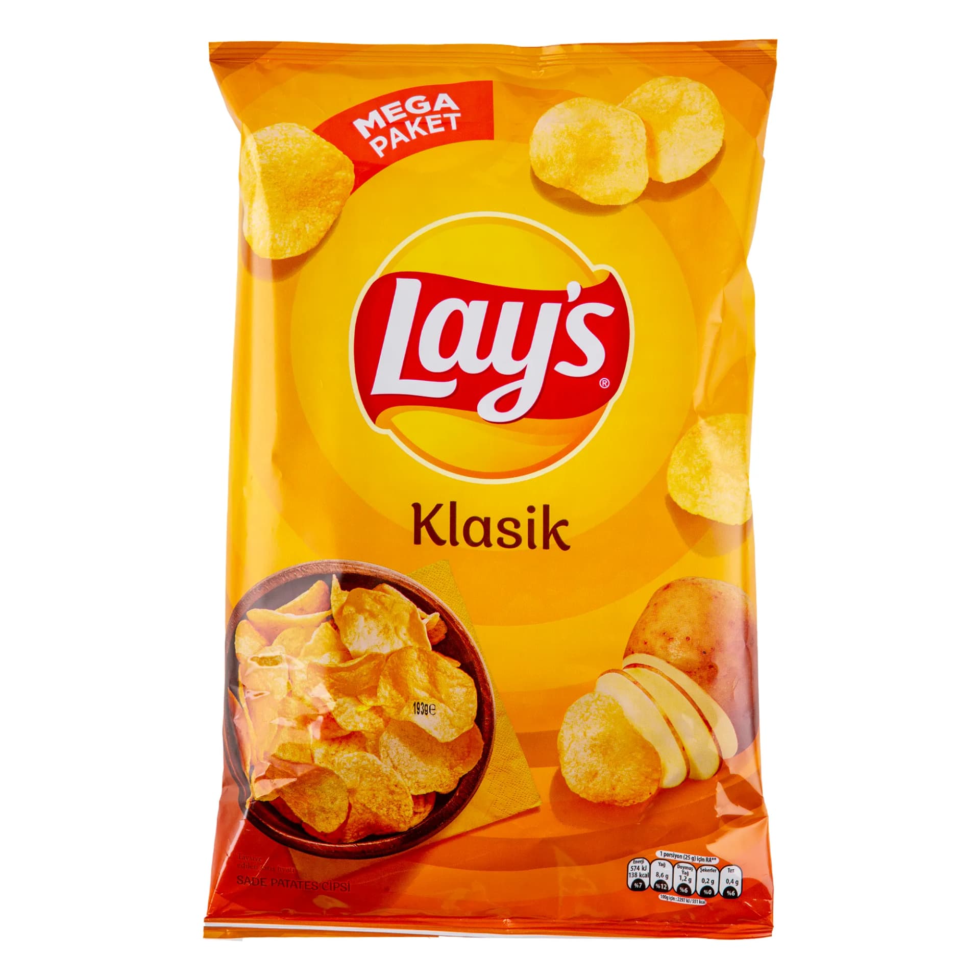Lay's Klasik Patates Cipsi Mega Boy